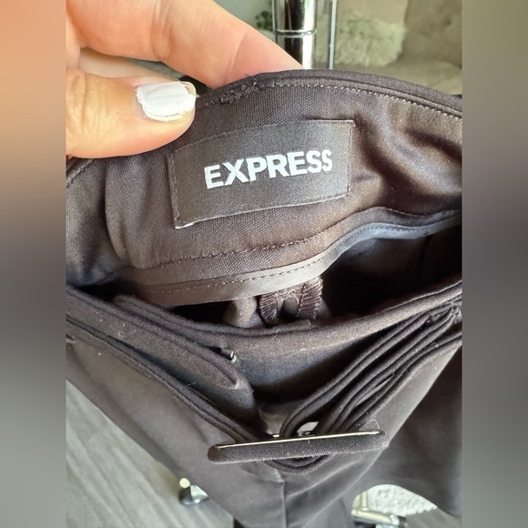 Express Black Shortie High Rise Tailored Shorts Size 6 - Picture 6 of 12